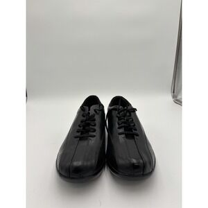 AETREX Men's G680M PERFORATED Oxord BLACK LEATHER Lace-Up SHOES Size 10.5 New